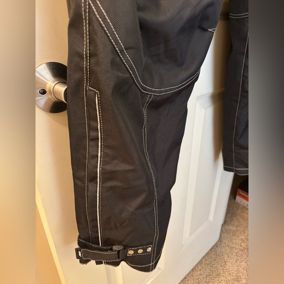 HWK Protective Cordura Motorcycle Pants, Black, Size XXL x 32” - Picture 5 of 13